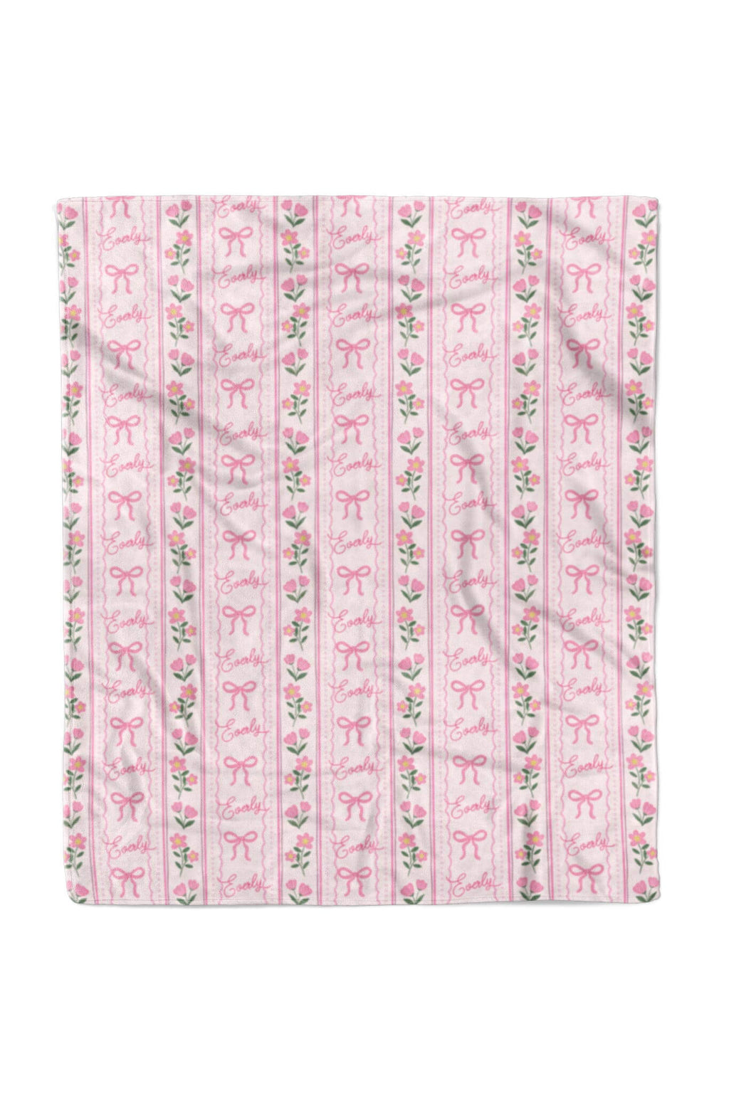 Personalized Kids Blanket | Coquette Garden