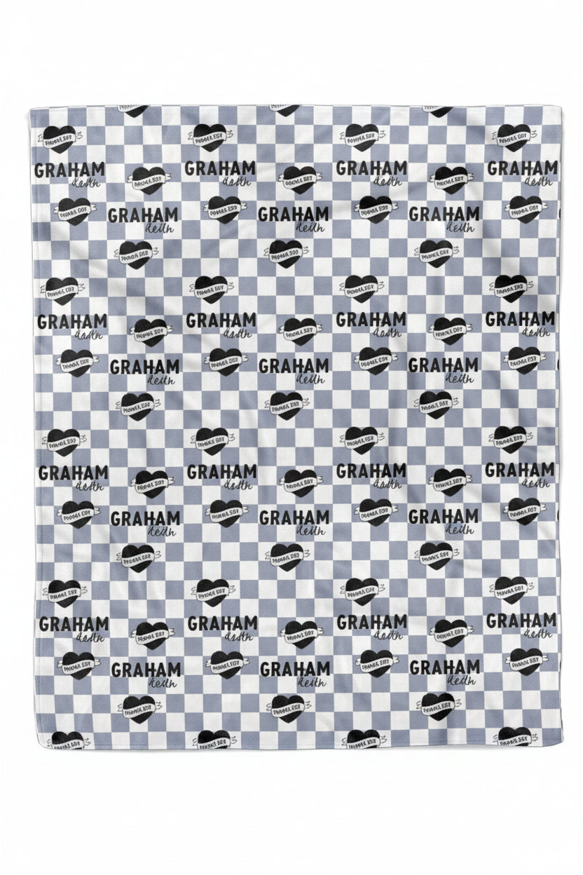 Mama's Boy Personalized Kids Blanket