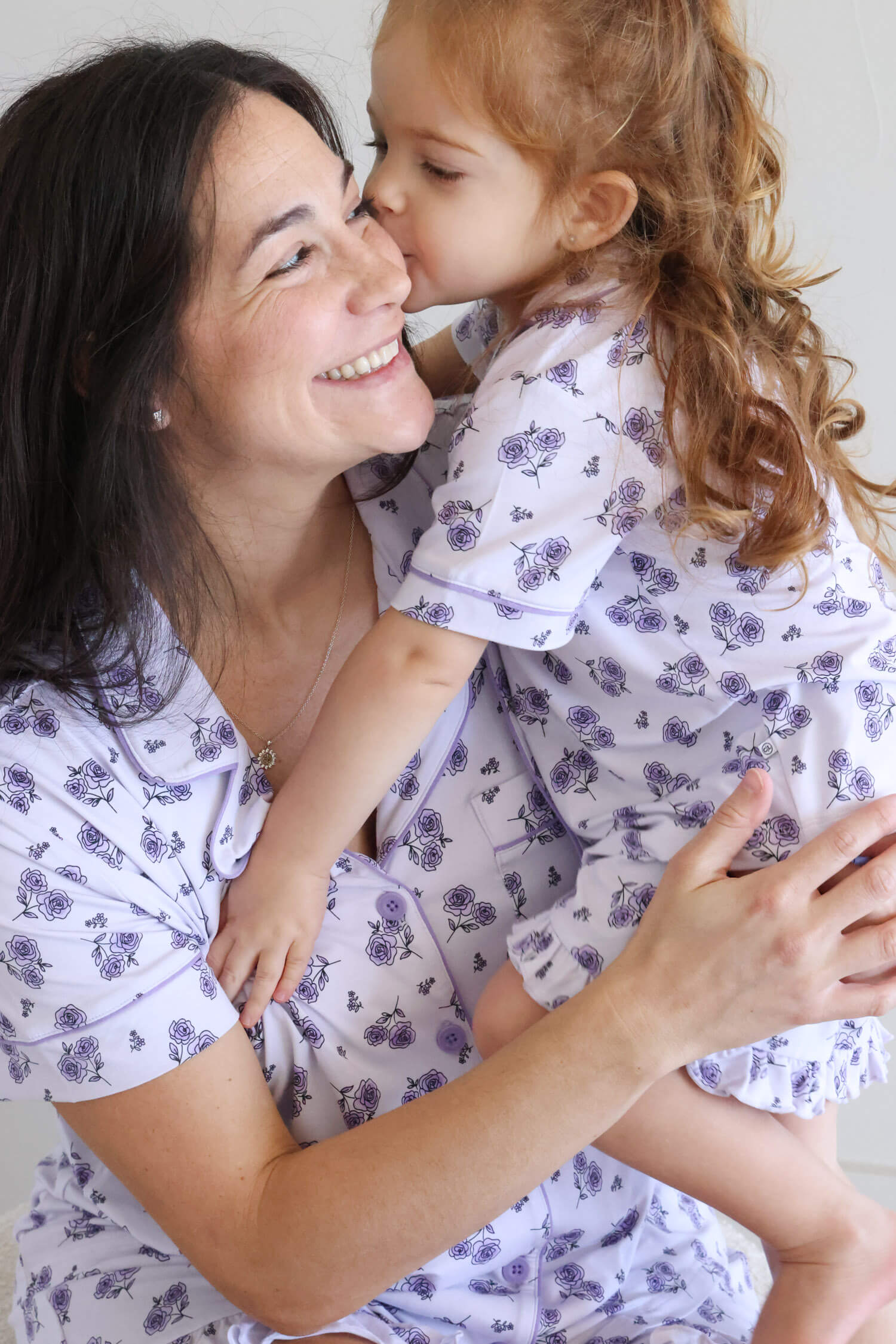 Girl's Two Piece Short Lounge Set | Amethyst Garden