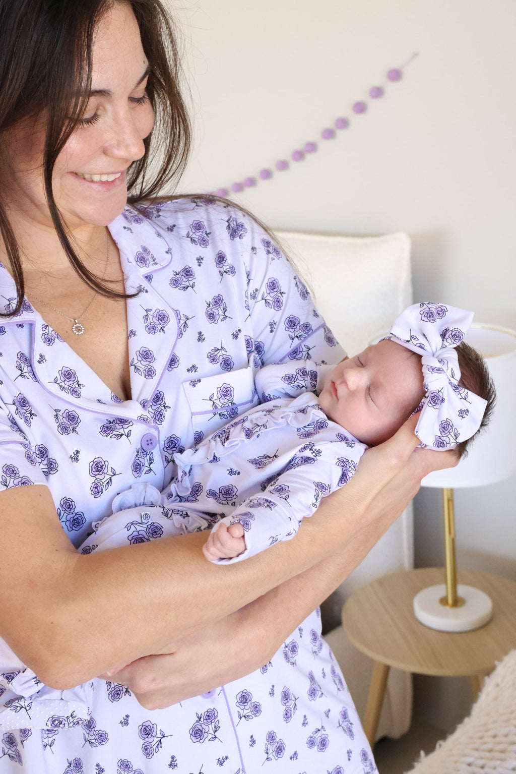 Knit Large Bow Headwrap | Amethyst Garden