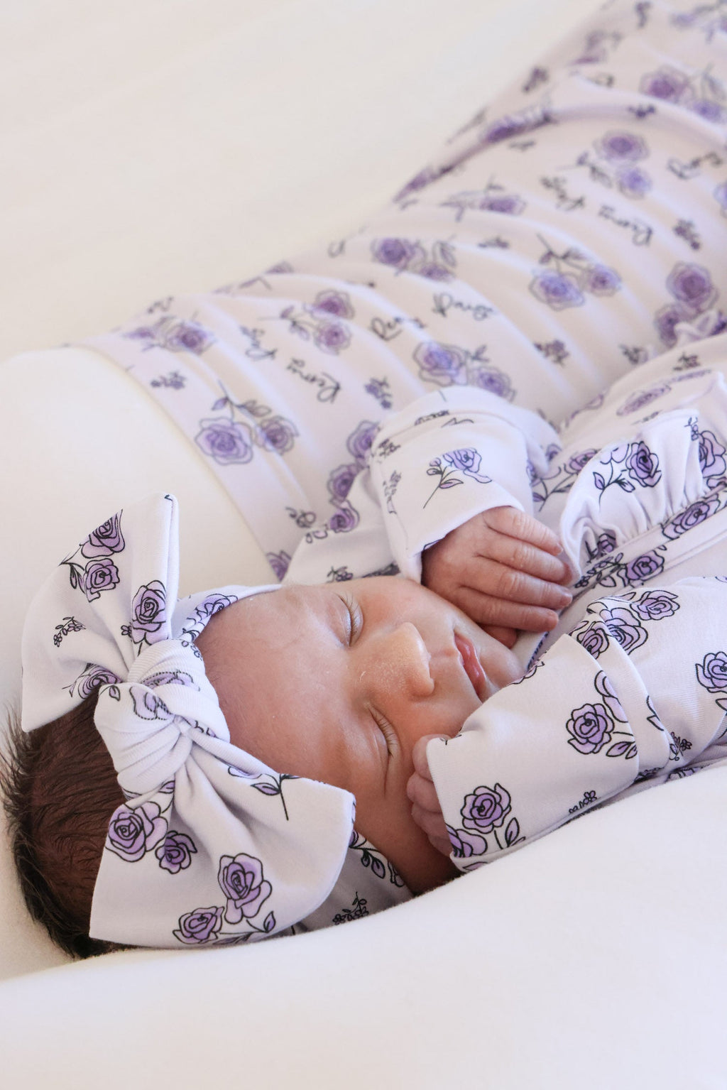 Knit Large Bow Headwrap | Amethyst Garden
