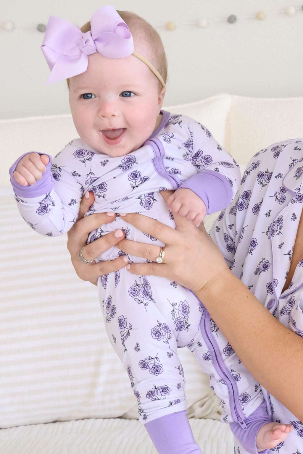 Convertible Zip Romper | Amethyst Garden
