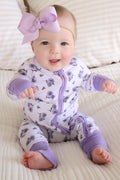 Convertible Zip Romper | Amethyst Garden