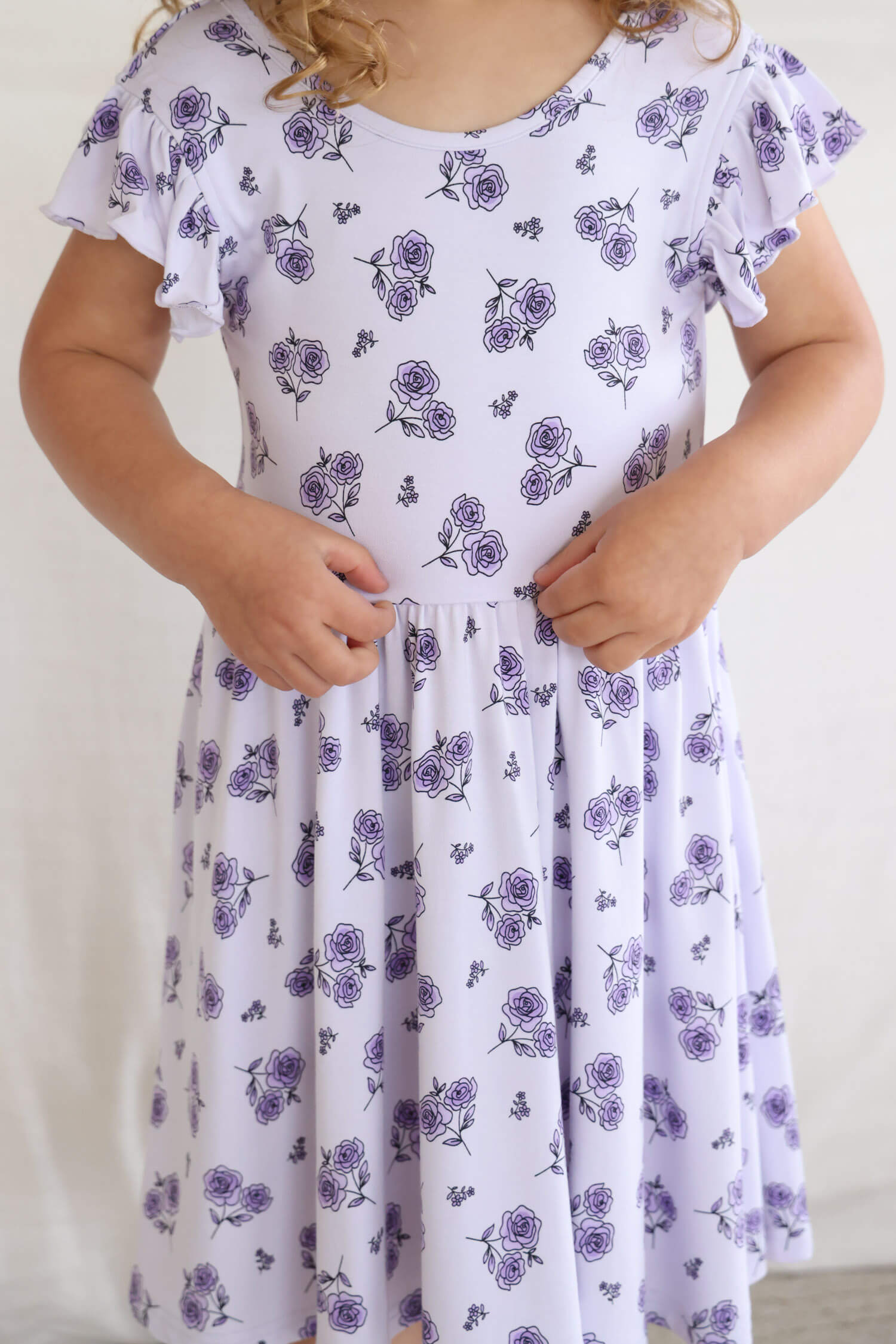 Ruffle Twirl Dress | Amethyst Garden
