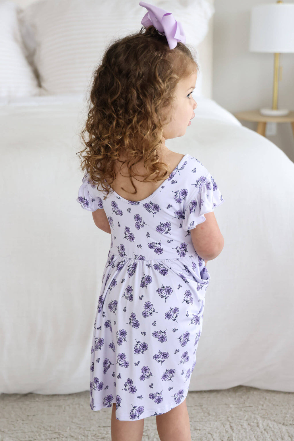 Ruffle Twirl Dress | Amethyst Garden