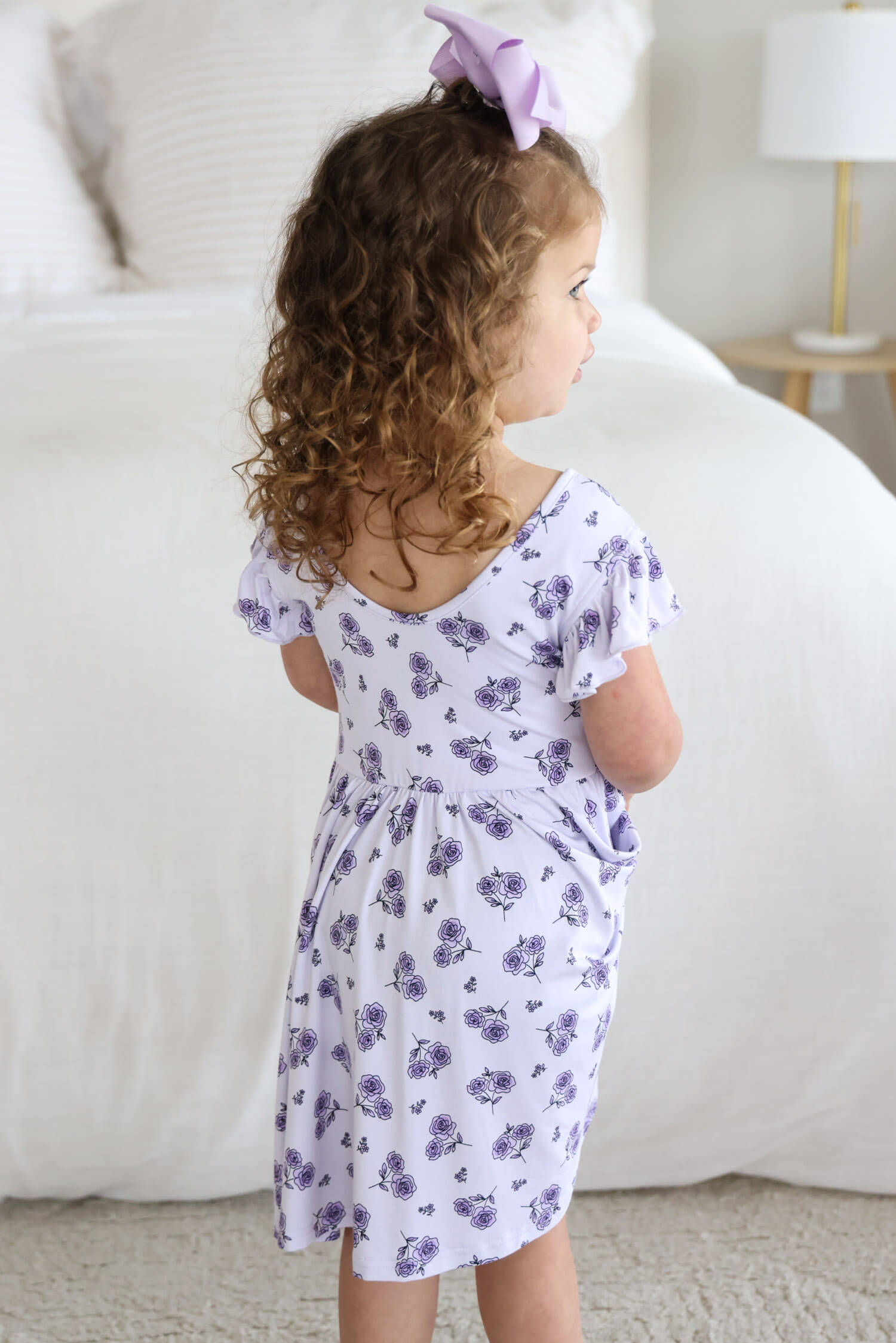 Ruffle Twirl Dress | Amethyst Garden