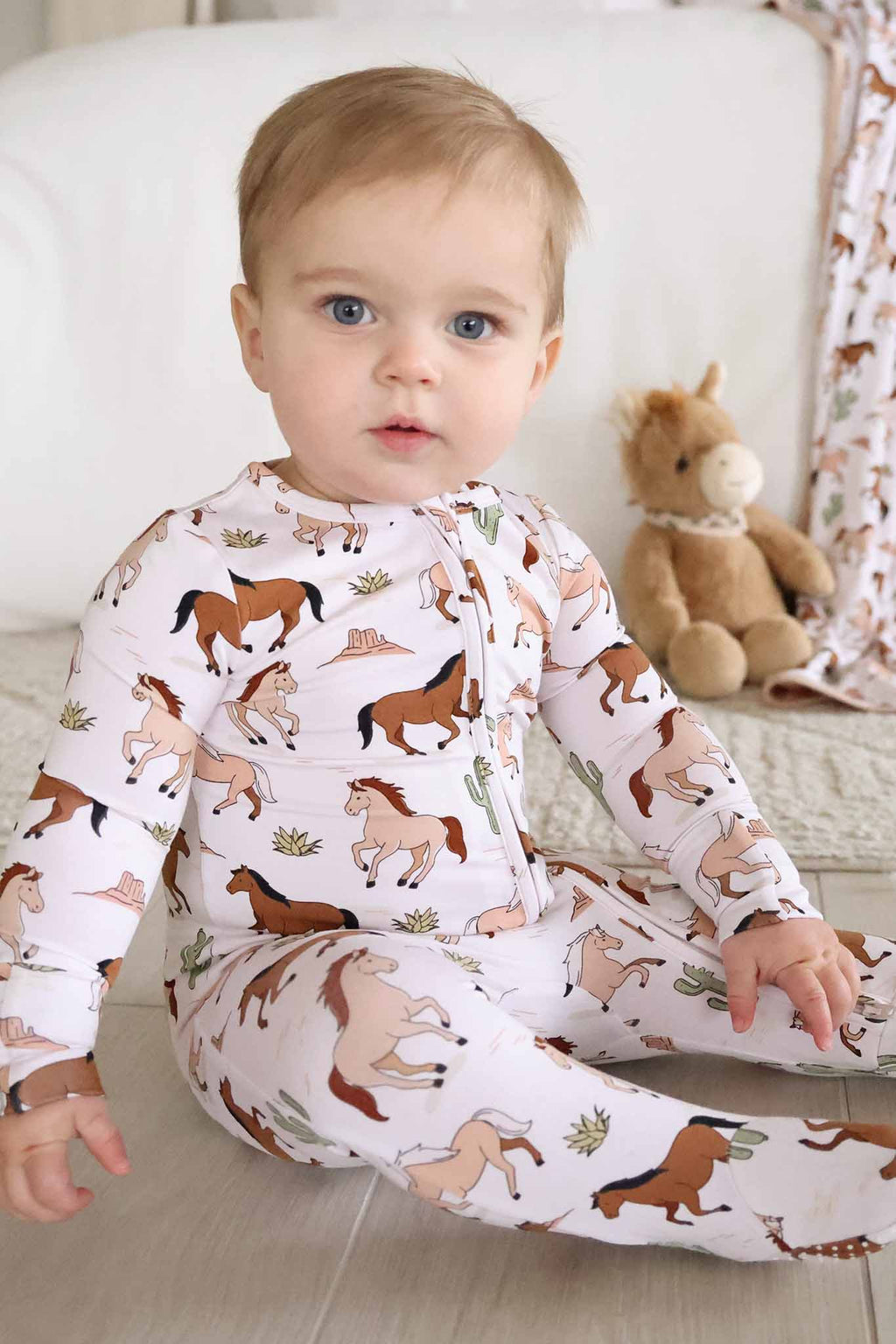 Zipper Footie | Pony Club Neutral