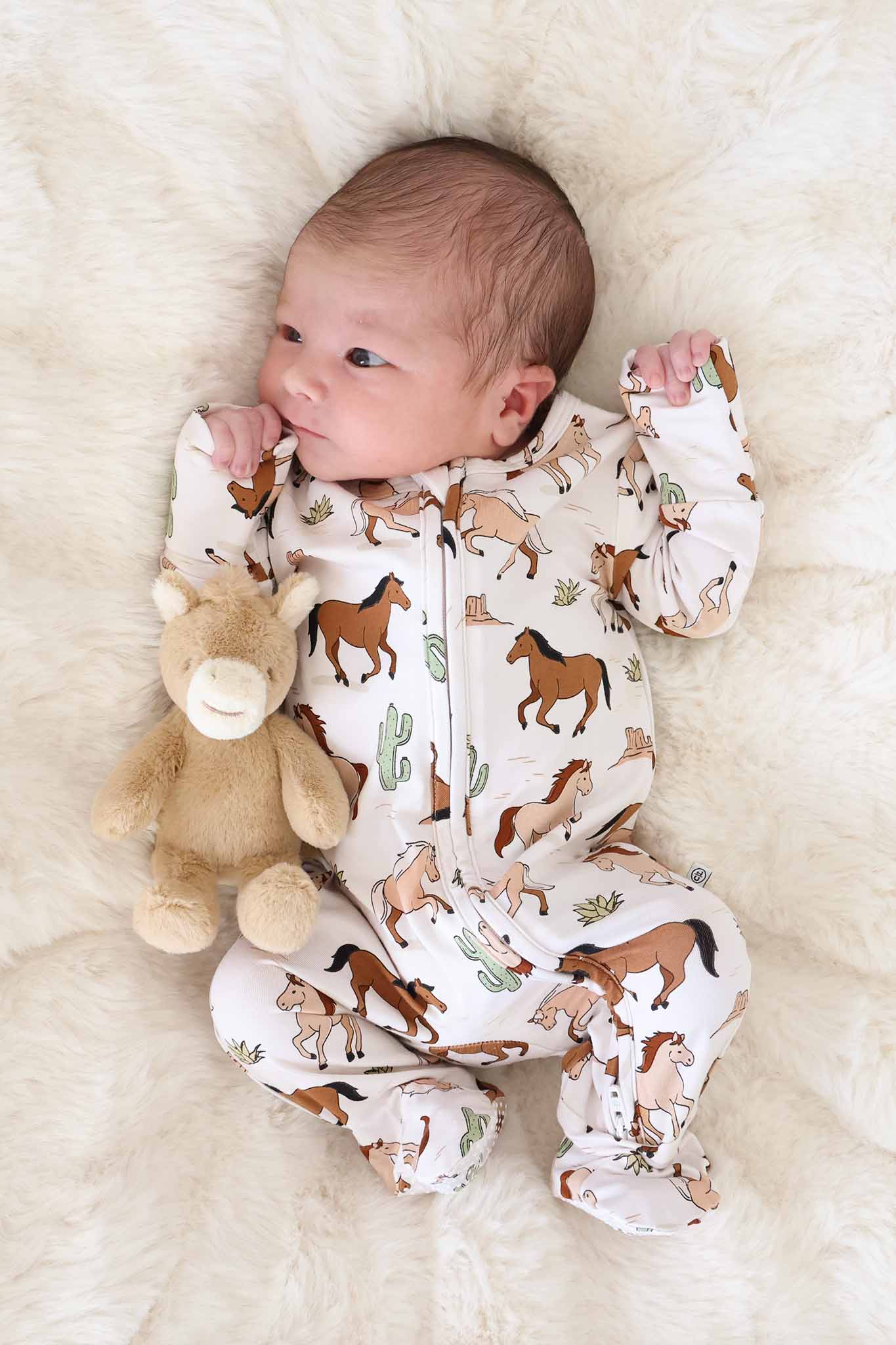 Zipper Footie | Pony Club Neutral