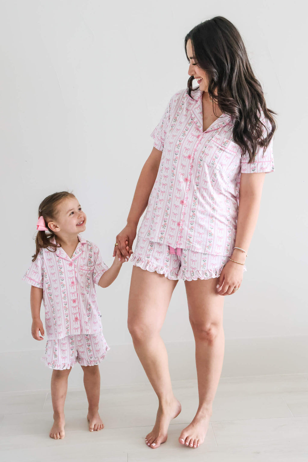 Girl's Two Piece Short Lounge Set | Coquette Garden