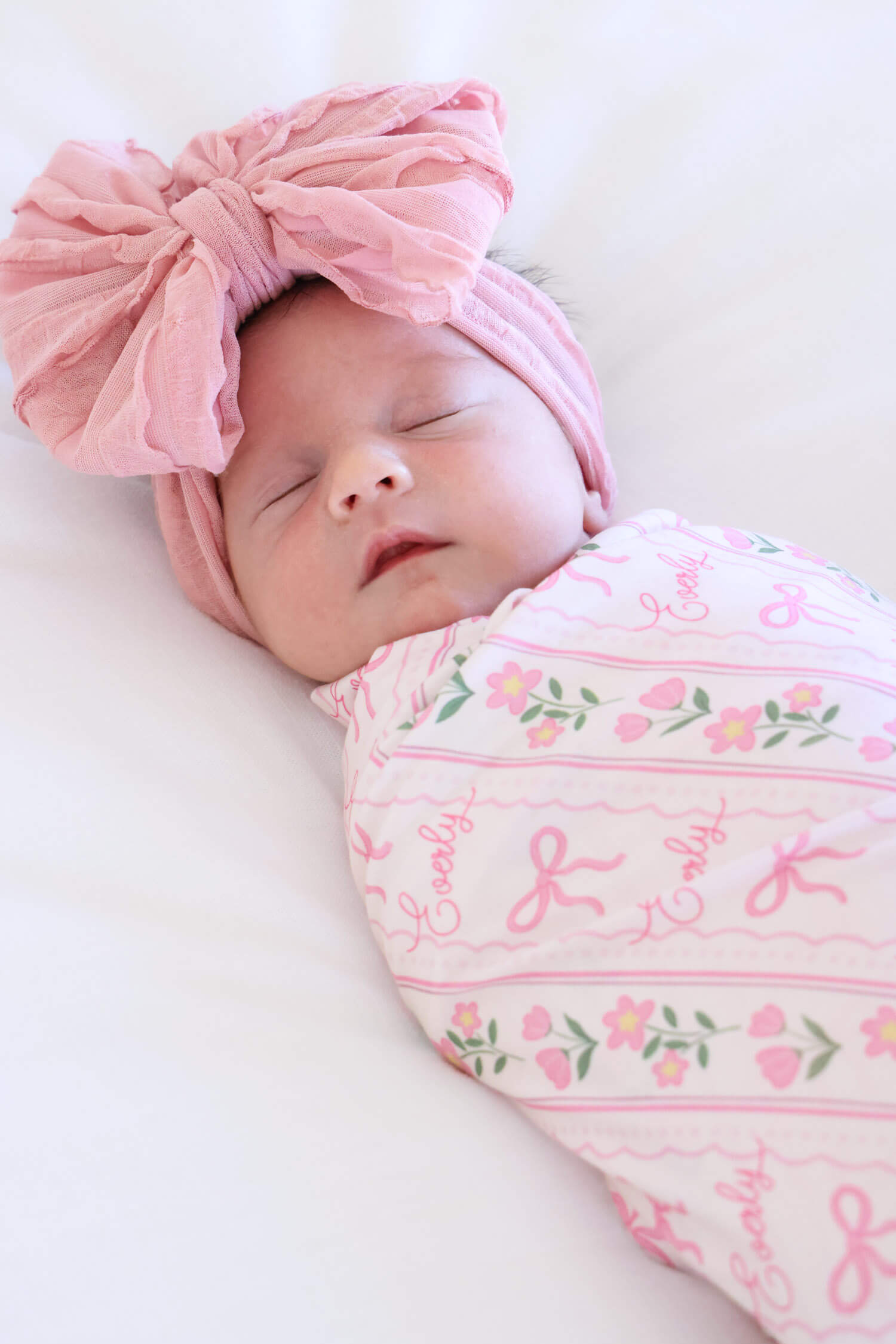 Personalized Swaddle Blanket | Coquette Garden