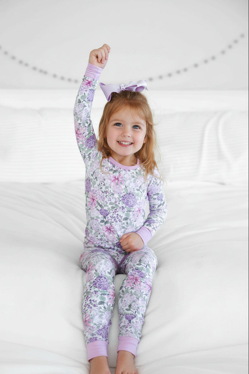 Two Piece Pajama Set | Lavender Lullaby