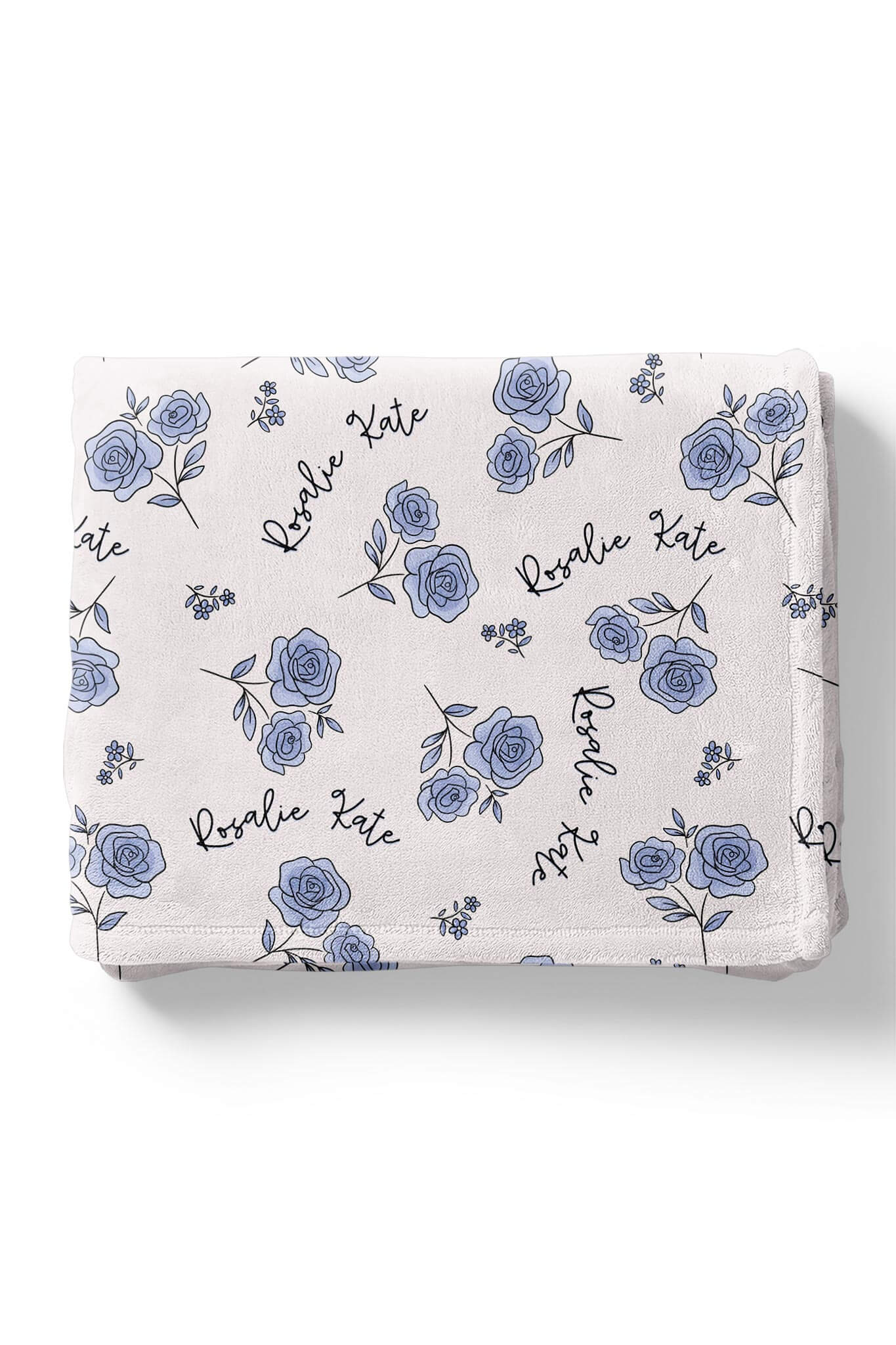 Sapphire Garden Personalized Kids Blanket
