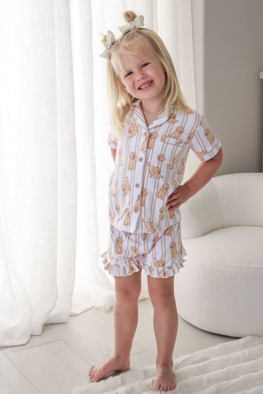 Girl's Two Piece Short Lounge Sets