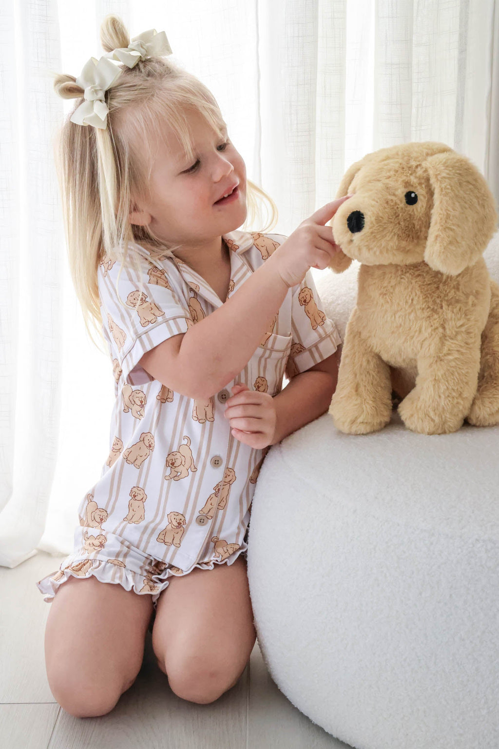 Girl's Two Piece Short Lounge Set | Ruff Life