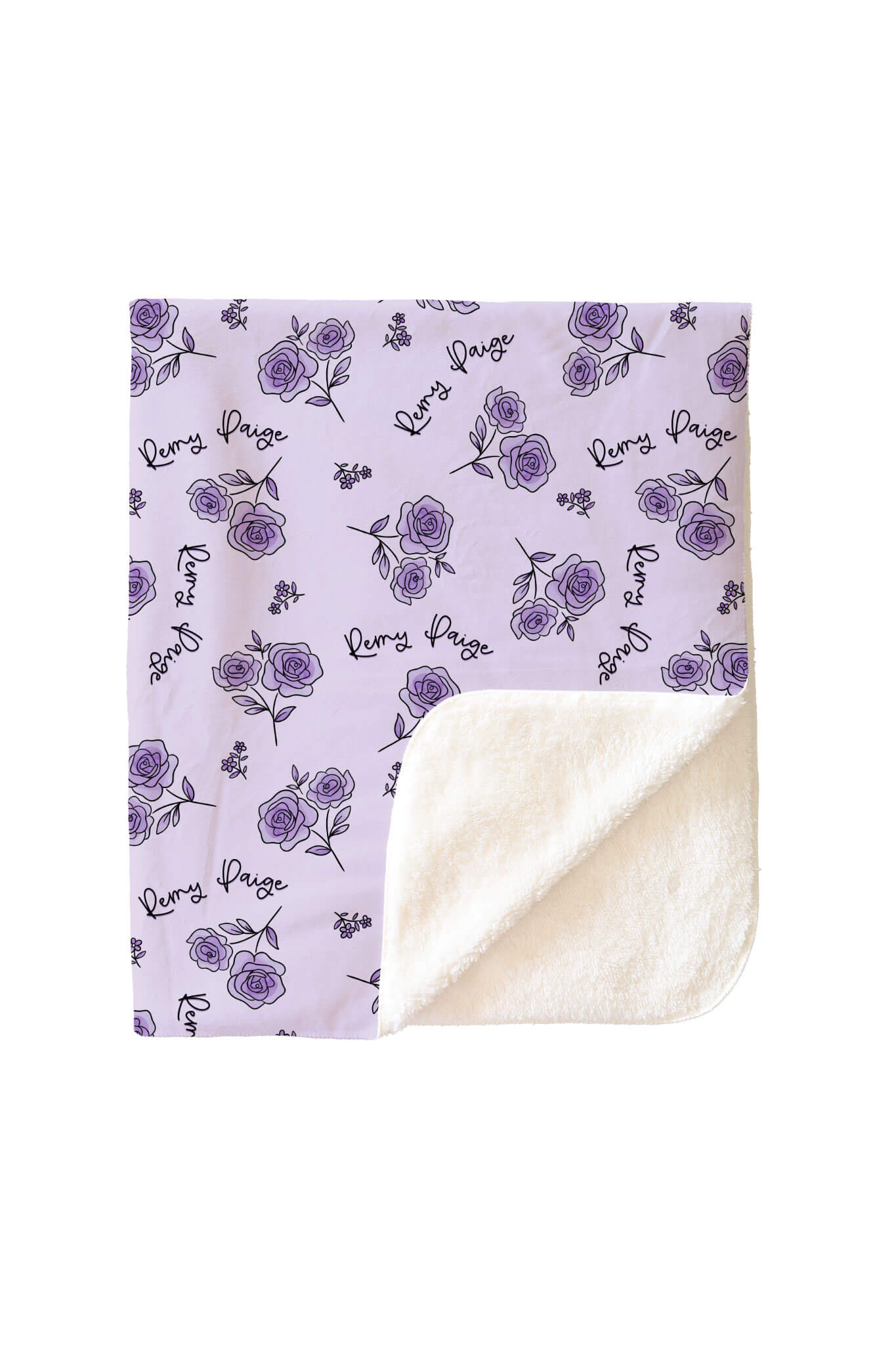 Personalized Kids Blanket | Amethyst Garden