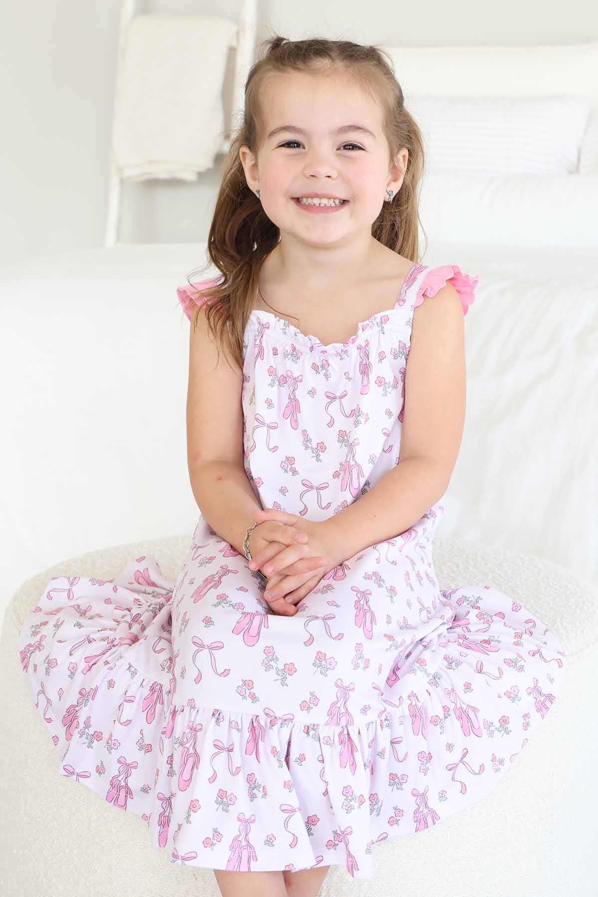 Full Length Ruffle Nightgown | Ballet Dreams
