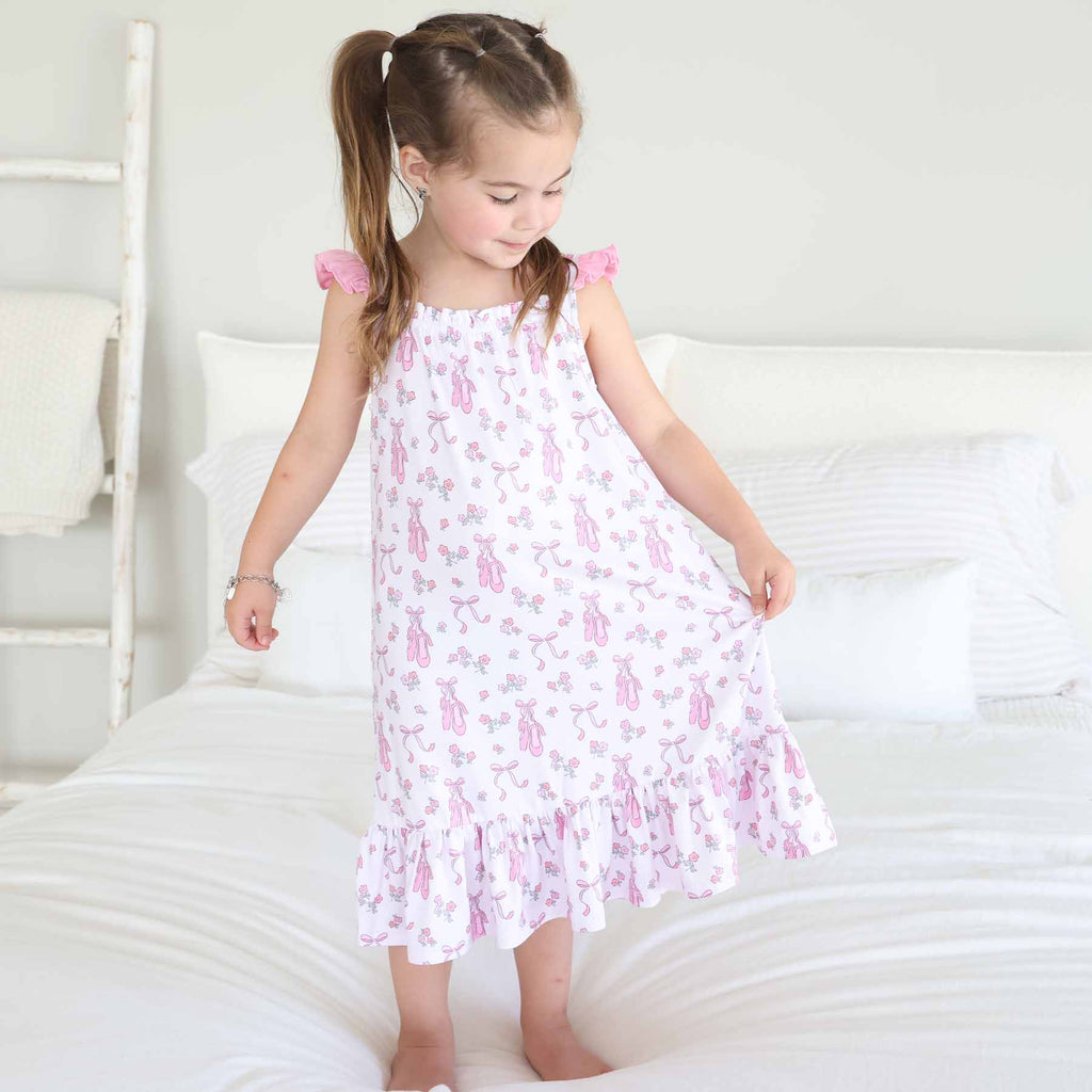 Full Length Ruffle Nightgown | Ballet Dreams