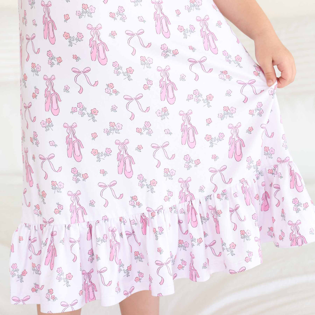 Full Length Ruffle Nightgown | Ballet Dreams