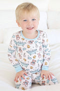 Bathtime Besties Two Piece Pajama Set | Blue