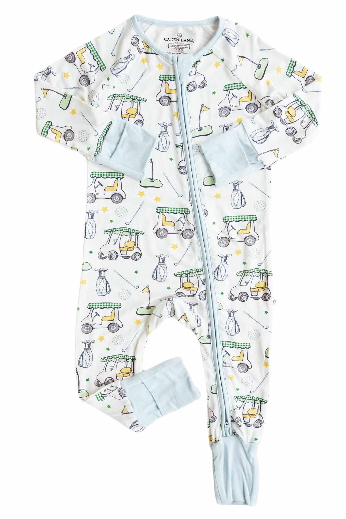 Country Club Cuties Convertible Zip Romper | Blue