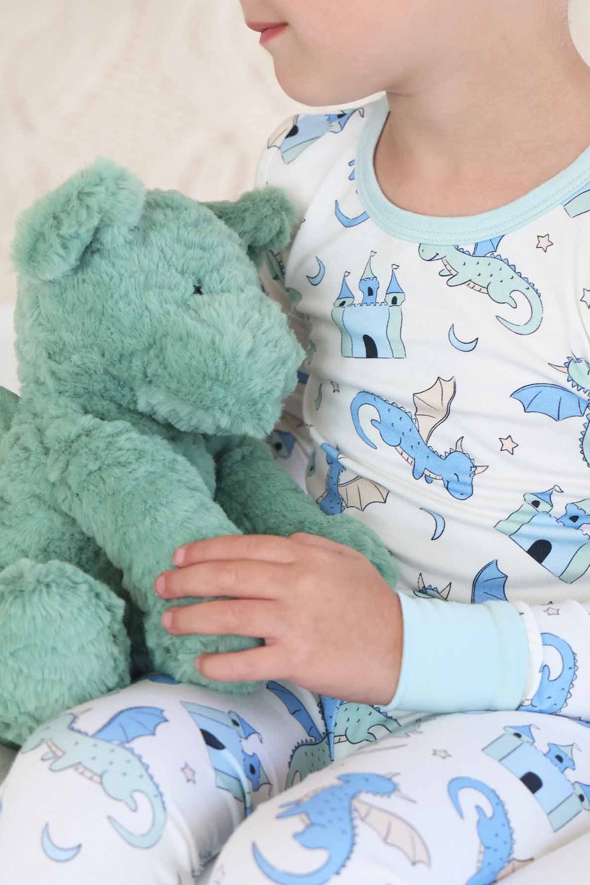 Dragon Adventure Two Piece Pajama Set | Blue