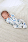Dragon Adventure Zipper Footie | Blue