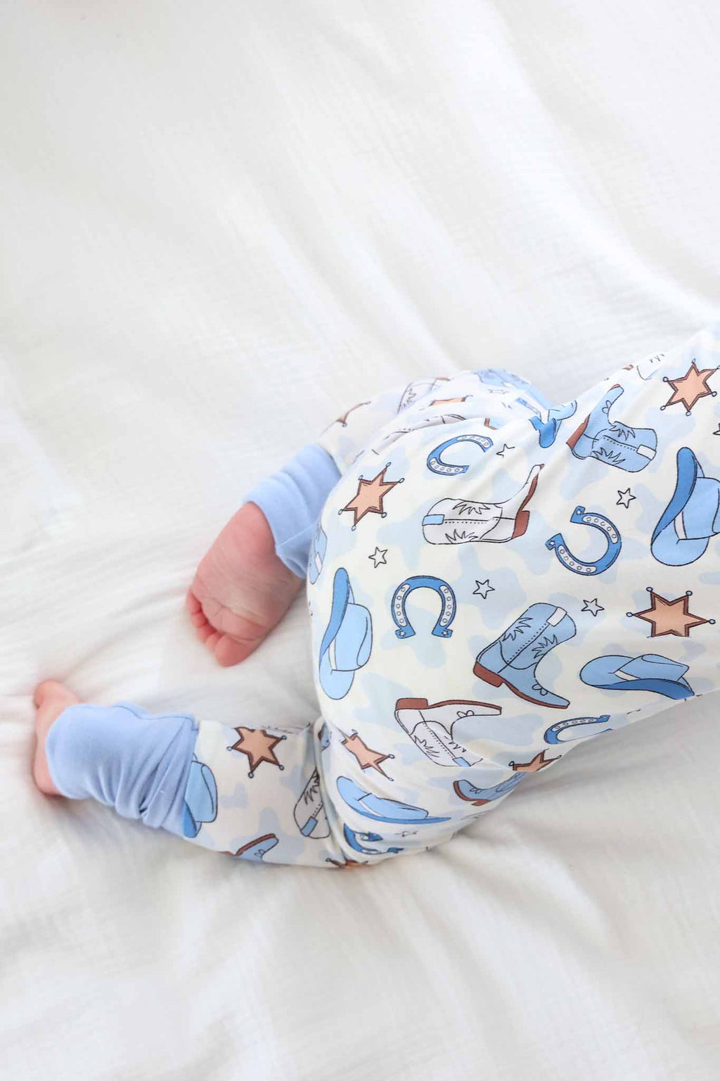 Rodeo Dreams Convertible Zip Romper | Blue
