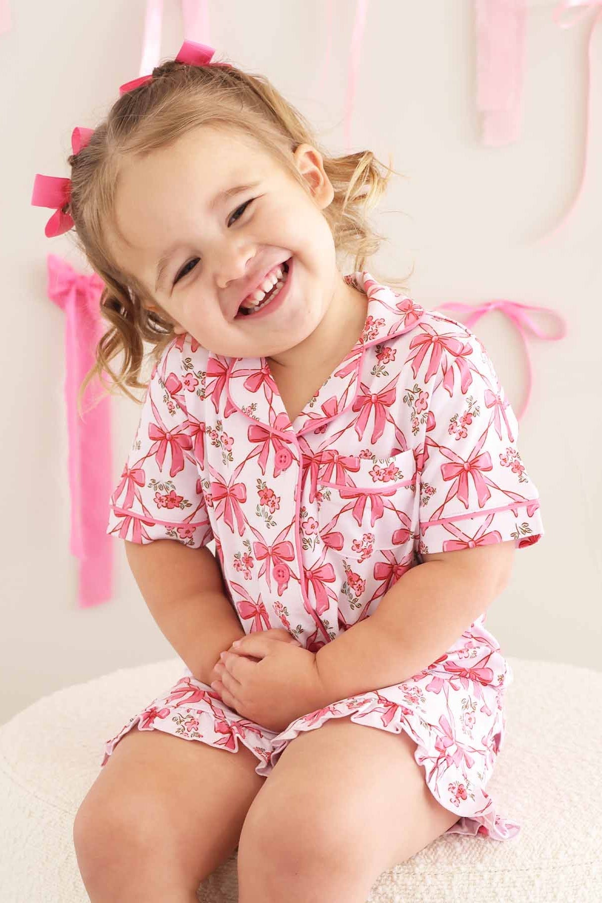 Girl's Two Piece Short Lounge Sets