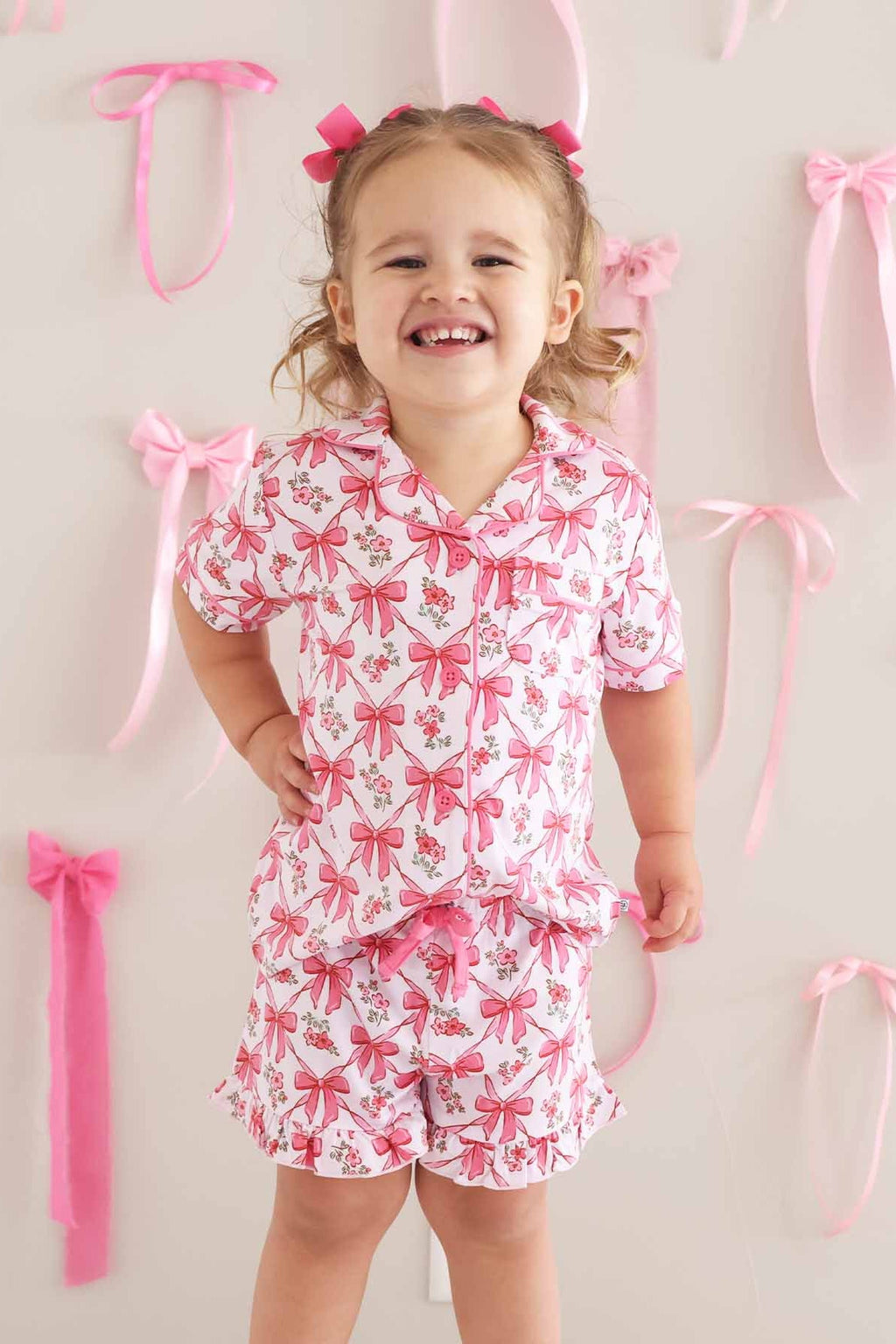 Girl's Two Piece Short Lounge Sets