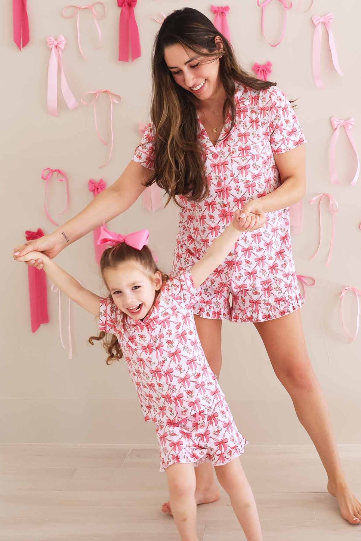 Two Piece Short Lounge Set | Bow Besties