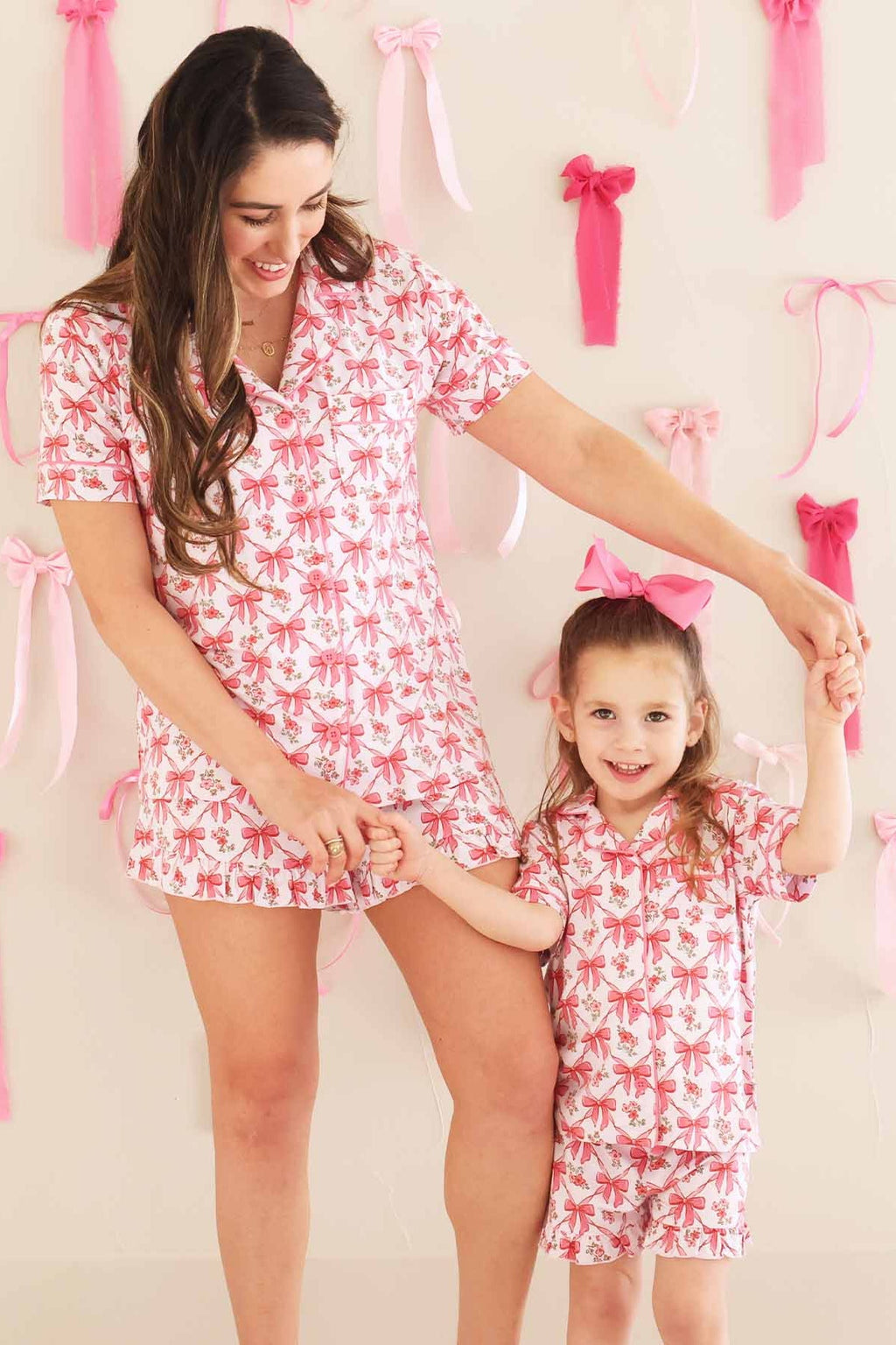 Women's Two Piece Short Lounge Set | Bow Besties