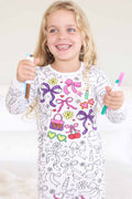 Colorable Two Piece Pajama Set | Material Girl