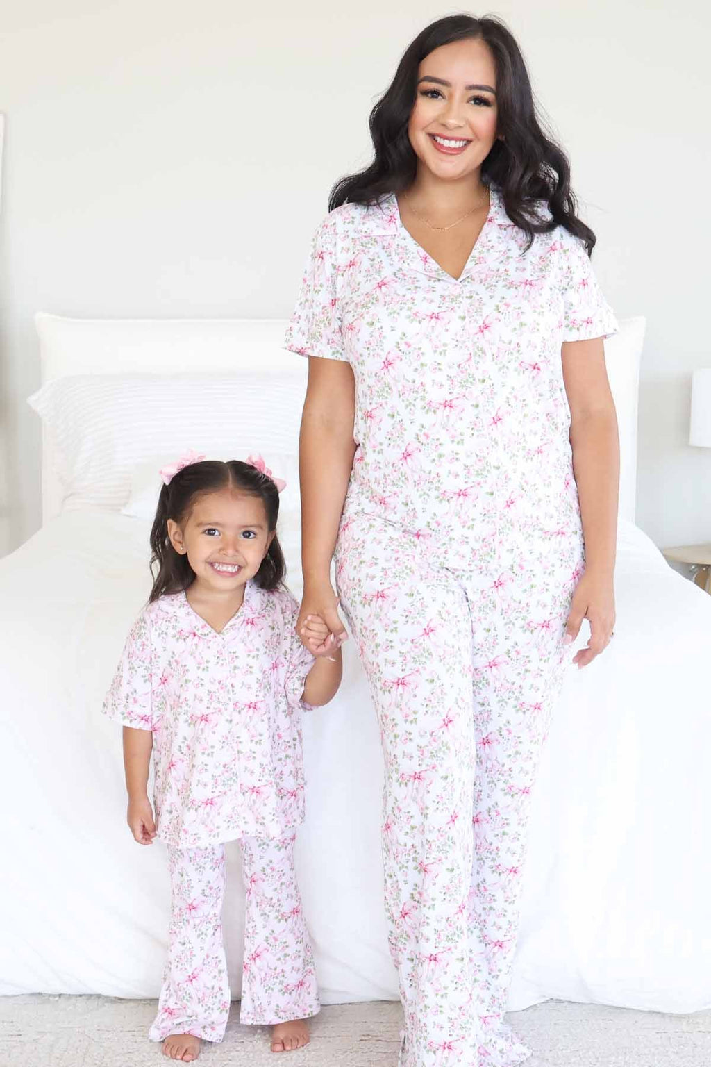 Women's Two Piece Flare Lounge Set | Bows in Bloom