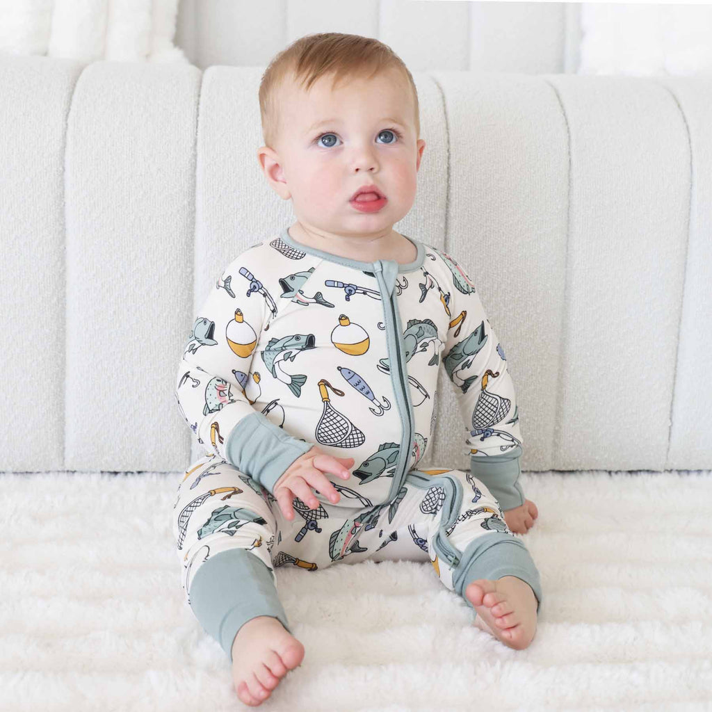 Catch of the Day Convertible Zip Romper