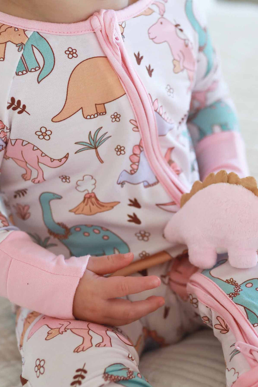 Dolly's Dinos Convertible Zip Romper