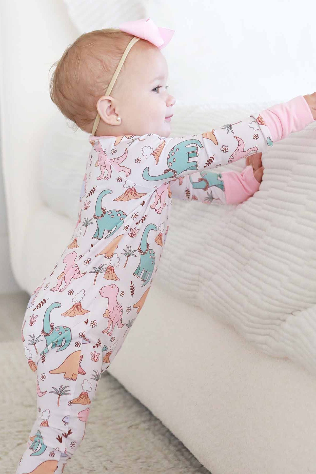 Dolly's Dinos Convertible Zip Romper