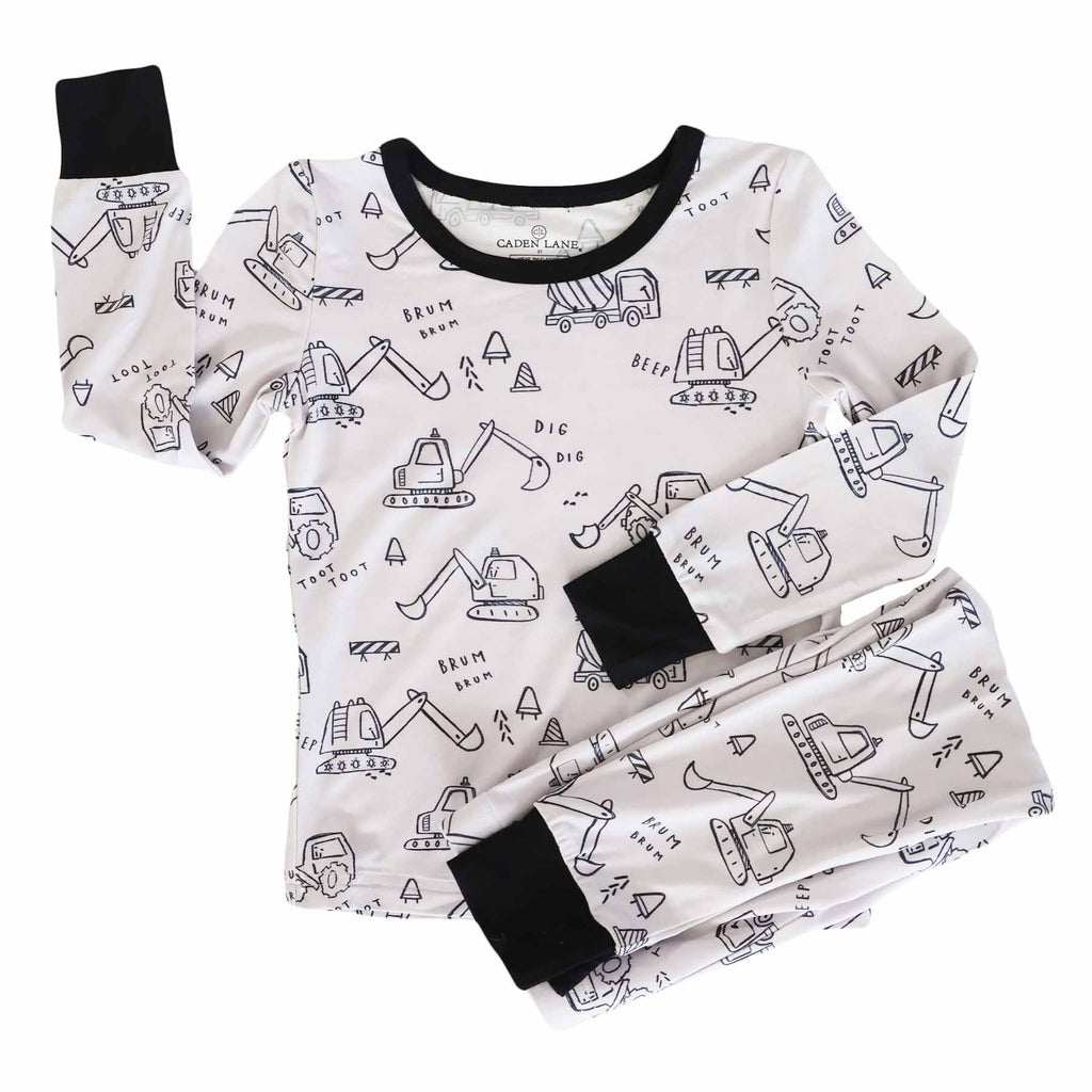 Doodle Dozers Two Piece Pajama Set