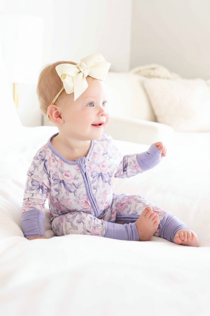 Leighton's Lavender Convertible Zip Romper