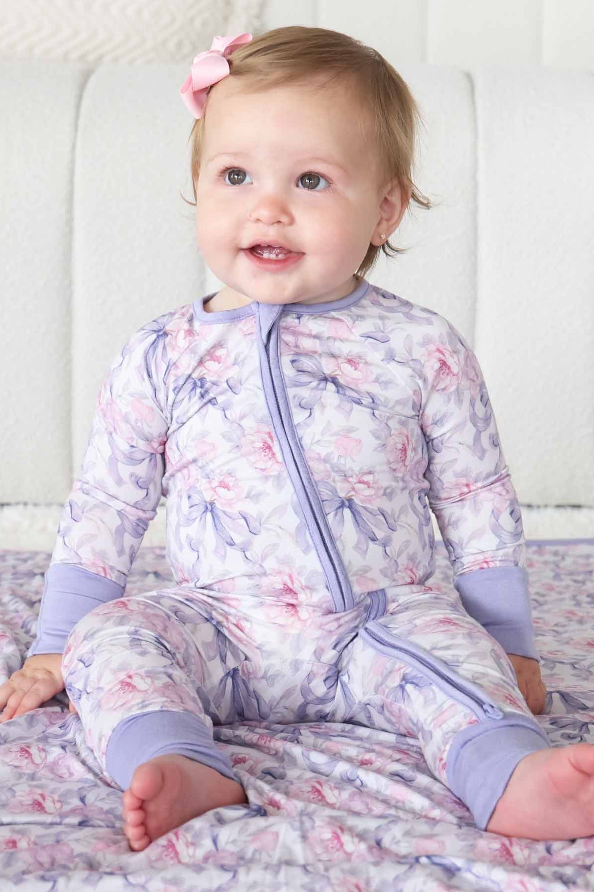 Leighton's Lavender Convertible Zip Romper