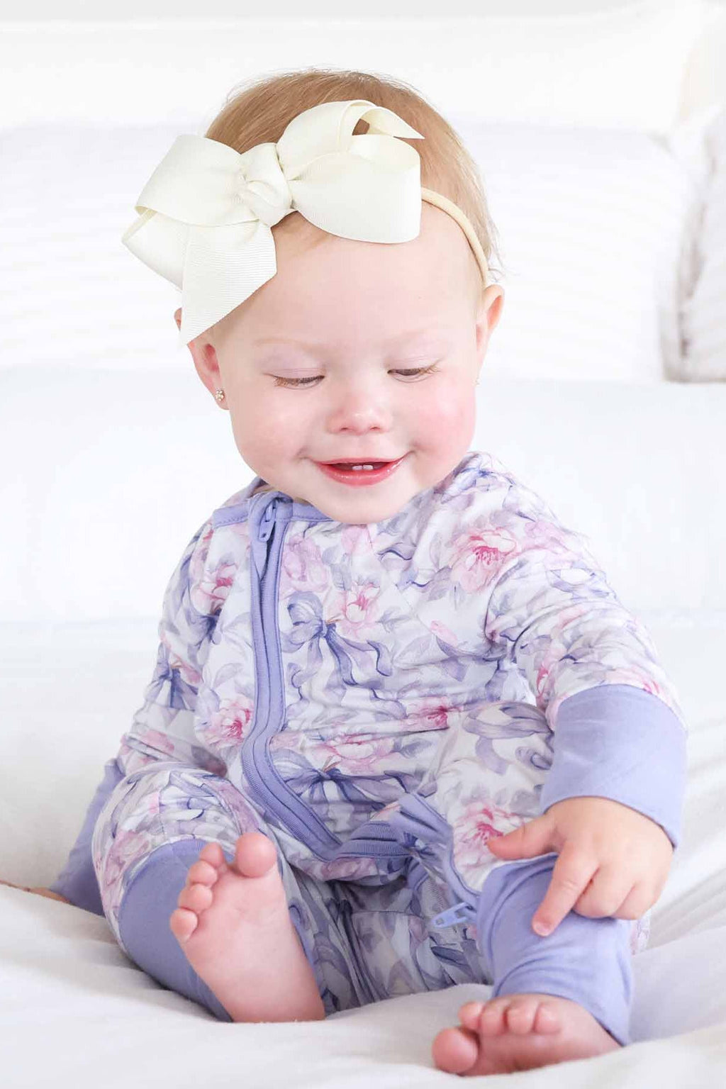 Leighton's Lavender Convertible Zip Romper