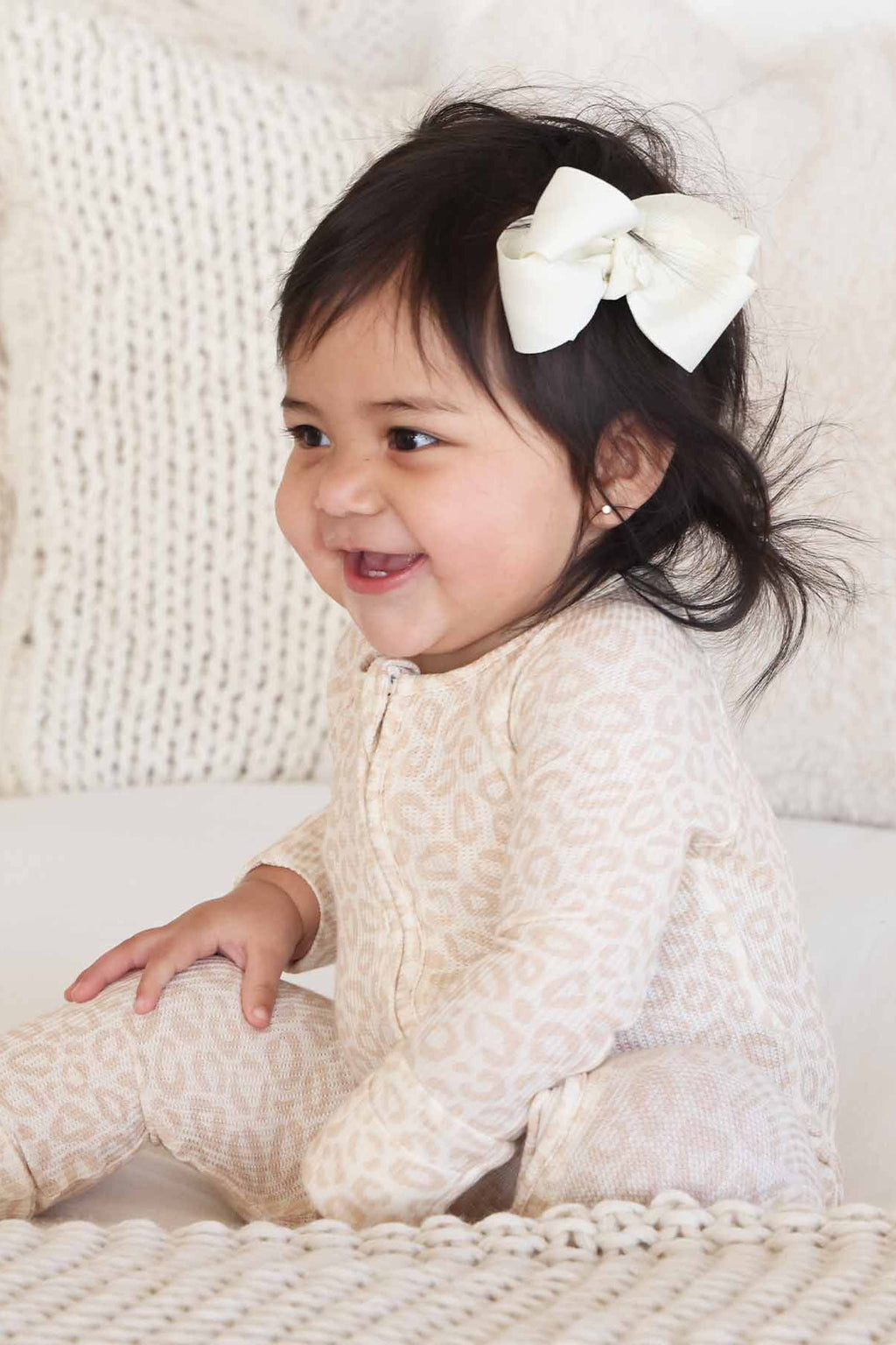 Lovely Leopard Bamboo Waffle Convertible Zip Romper