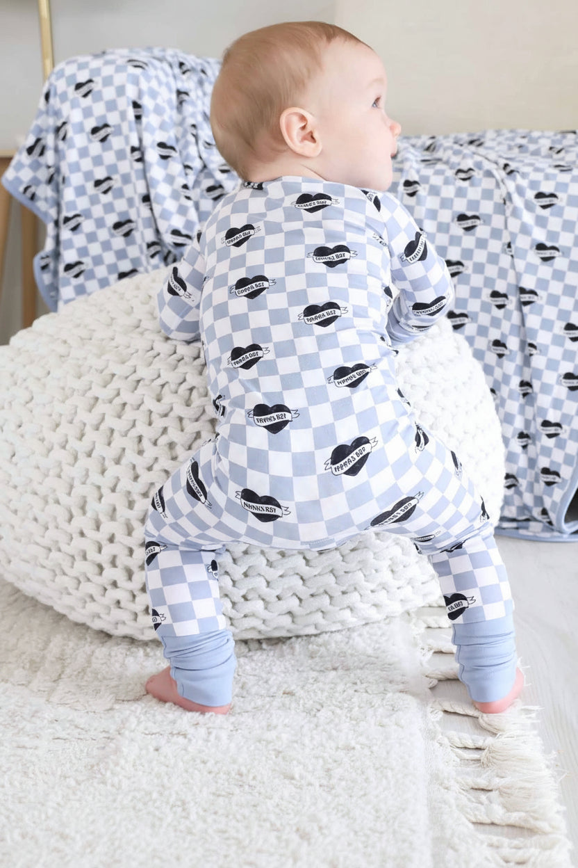 Mama's Boy Convertible Zip Romper