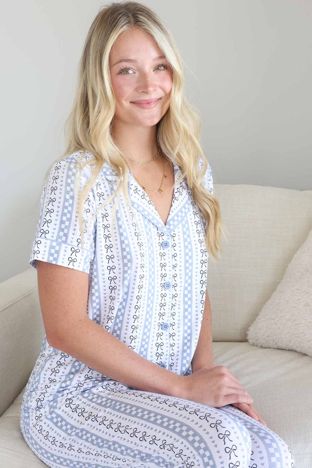 Women's Two Piece Flare Lounge Set | Bow Mama