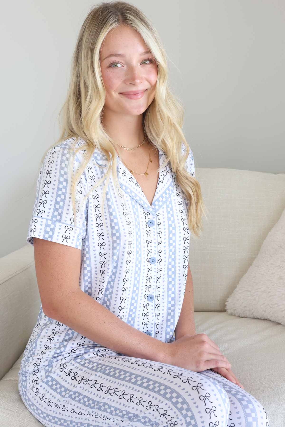 Women's Two Piece Flare Lounge Set | Bow Mama