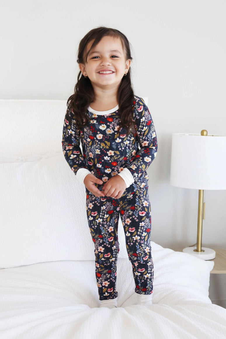 Midnight Meadow Two Piece Pajama Set