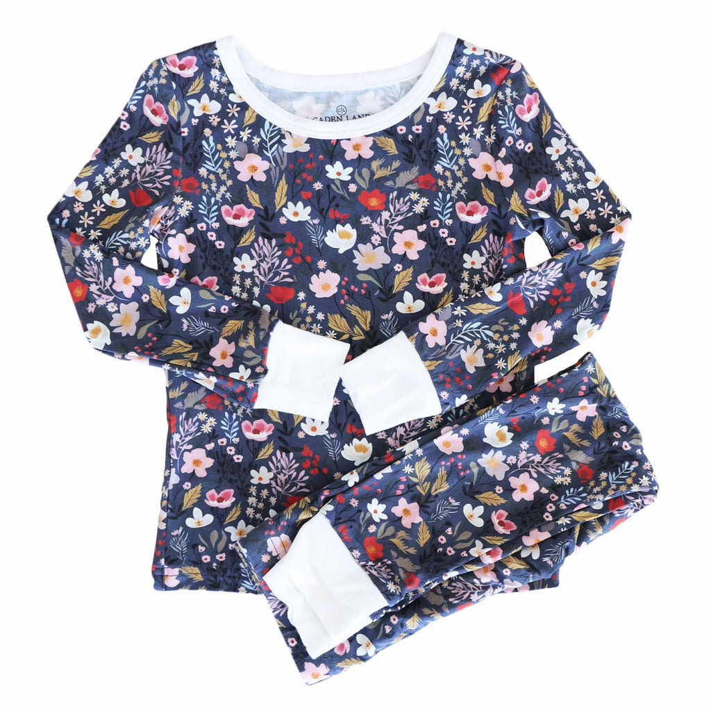 Midnight Meadow Two Piece Pajama Set