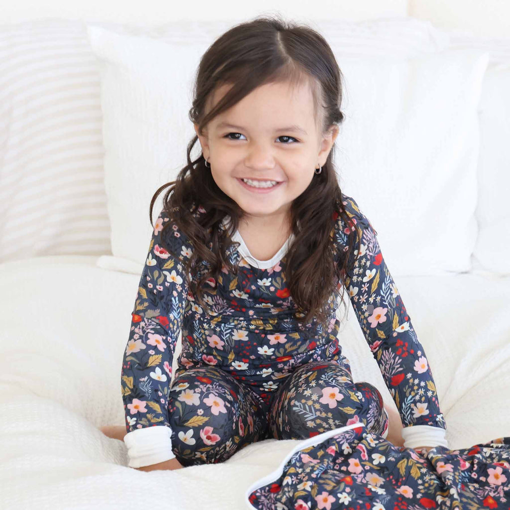 Midnight Meadow Two Piece Pajama Set