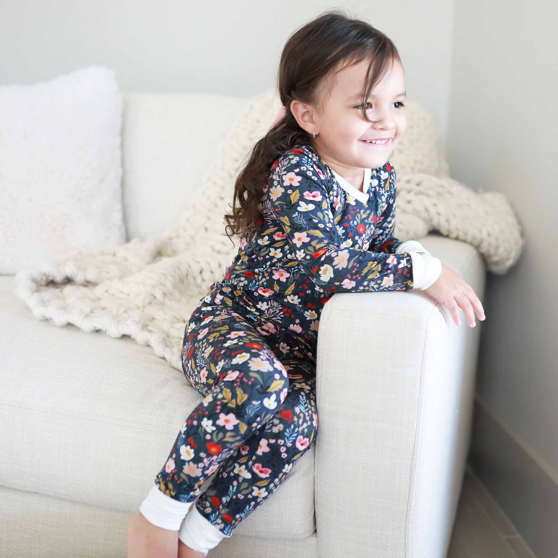 Midnight Meadow Two Piece Pajama Set