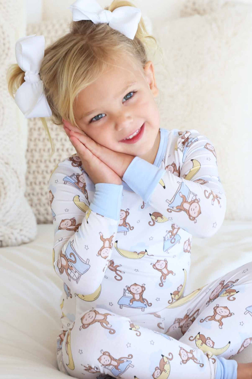 Monkey See, Monkey Snooze Two Piece Pajama Set