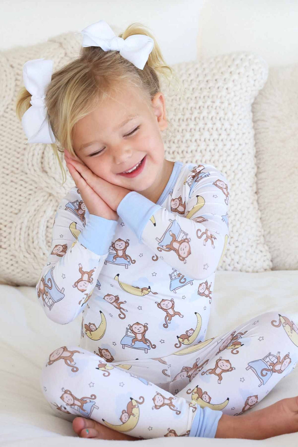 Monkey See, Monkey Snooze Two Piece Pajama Set